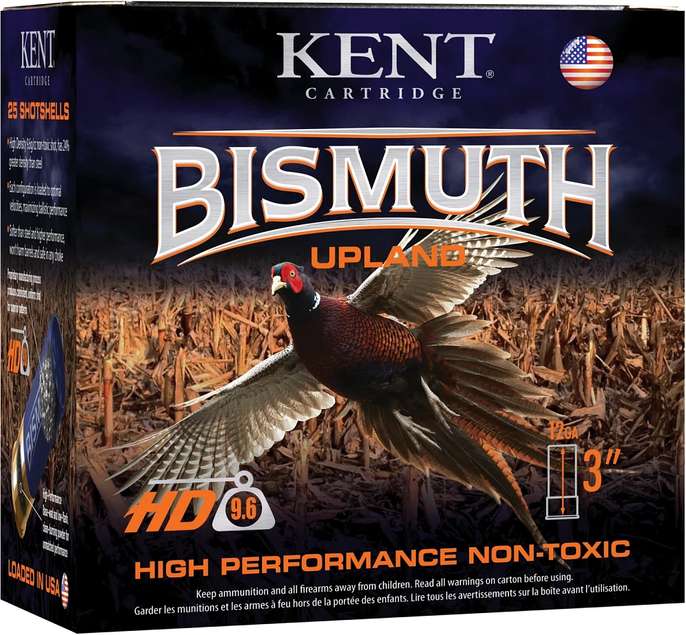 KENT Bismuth HP 12 Gauge #4 Cartridge - 25 Rounds                                                                               