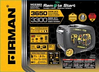 Firman 3650W Remote Start Inverter Generator                                                                                    