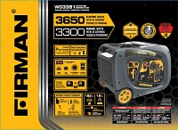 Firman 3,650 Watt Recoil Start Inverter Generator                                                                               