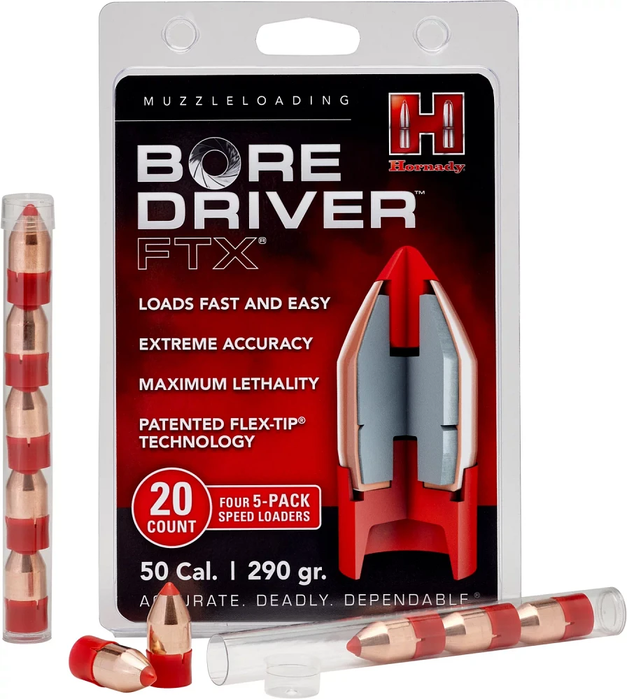 Hornady Bore Drive FTX .50 Cal 290-Grain Ammunition                                                                             