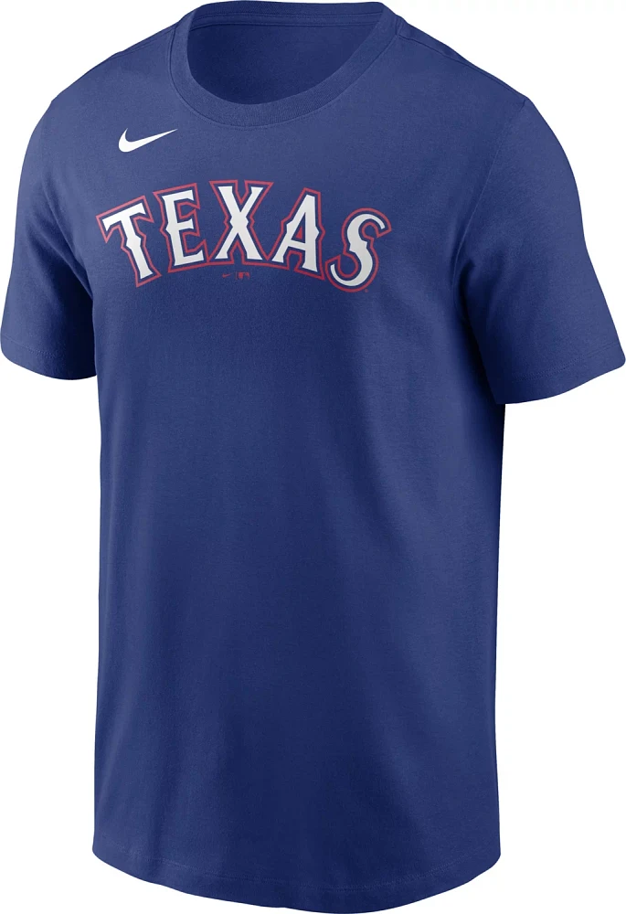 Nike Men's Texas Rangers Wordmark T-Shirt