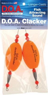 D.O.A. Fishing Lures Popper Clackers 2-Pack                                                                                     