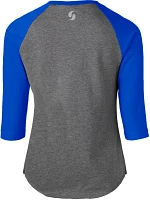 Soffe Girls' Heathered Baseball T-Shirt                                                                                         