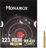 Monarch .223 Remington 55-Grain Full Metal Jacket Centerfire Rifle Ammunition - 100 Rounds                                      