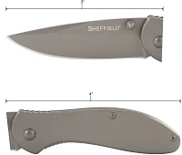 Sheffield Berda 3 in Steel Drop Point Assisted Opening Knife                                                                    