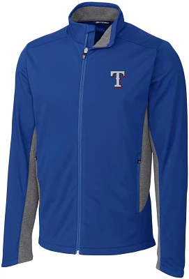 Cutter & Buck Men's Texas Rangers Navigate Big and Tall Softshell Jacket                                                        