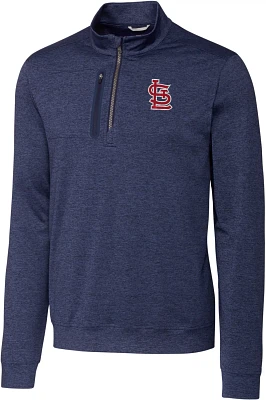 Cutter & Buck Men's St. Louis Cardinals Stealth Big 1/2 Zip Pullover Shirt                                                      