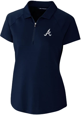 Cutter & Buck Women's Atlanta Braves Forge Short Sleeve Polo Shirt