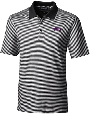 Cutter & Buck Men's Texas Christian University Forge Tonal Stripe Polo