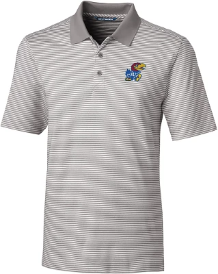 Cutter & Buck Men's University of Kansas Forge Tonal Stripe Polo