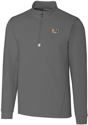 Cutter & Buck Men's University of Miami Traverse Half Zip  -TALL-                                                               