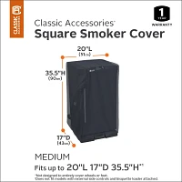 Classic Accessories Water-Resistant 20 in Square Smoker Grill Cover                                                             