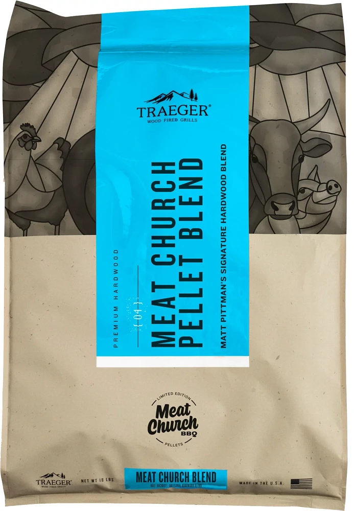 Traeger Meat Church Blend Wood Pellets                                                                                          