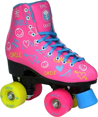 Epic Youth Blush Quad Roller Skates                                                                                             