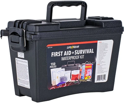 Life Gear 150 Piece First Aid Survival Kit                                                                                      