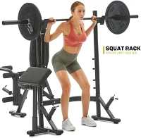 PRCTZ Adjustable Weight Bench and Squat Rack                                                                                    