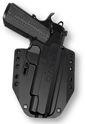 Bravo Concealment: 1911 (4.25"-5") non rail / rail .45acp OWB Holster                                                           