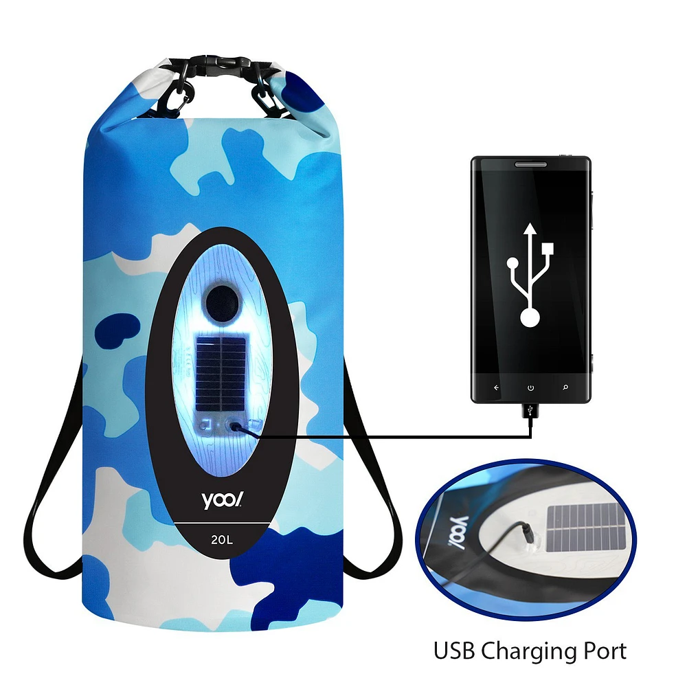 Yool Wireless Speaker Camouflage 20L Dry Bag                                                                                    