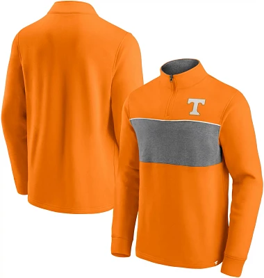 Fanatics Men's University of Tennessee Block Party 1/4 Zip Fleece Pullover