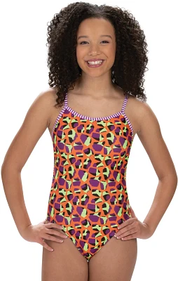 Dolfin Women's Uglies Jumping Giraffe Print String Back Plus Size 1-Piece Swimsuit                                              