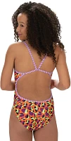 Dolfin Women's Uglies Jumping Giraffe Print String Back Plus Size 1-Piece Swimsuit                                              