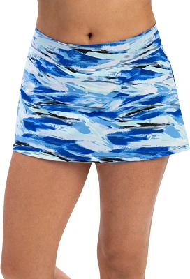 Dolfin Women's Aquashape Print A-Line Swim Skirt                                                                                