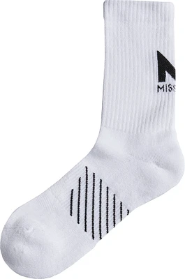 MISSION Adults’ Performance Heel Crew Socks 2 Pack
