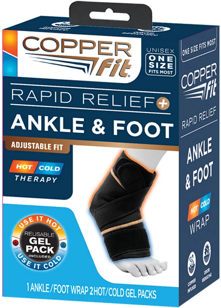 Copper Fit Rapid Relief Ankle and Foot Wrap                                                                                     