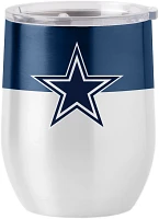 Logo Dallas Cowboys Colorblock 16 oz Stainless Steel Curved Tumbler                                                             