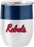 Logo University of Mississippi 16 oz Curved Stainless Steel Colorblock Tumbler                                                  