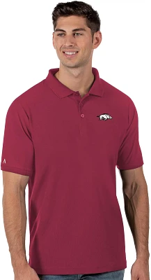 Antigua Men's University of Arkansas Legacy Pique Polo Shirt