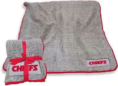 Logo Kansas City Chiefs Frosty Fleece Throw Blanket                                                                             