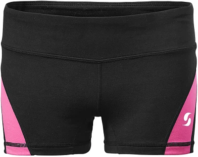 Soffe Girls' Dri Colorblock Shorts 2.5 in                                                                                       