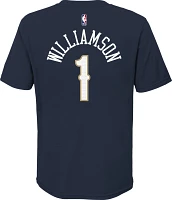 Nike Boys' New Orleans Pelicans Zion Williamson #1 Icon Short Sleeve T-shirt