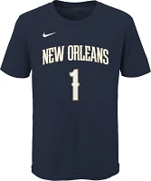 Nike Boys' New Orleans Pelicans Zion Williamson #1 Icon Short Sleeve T-shirt