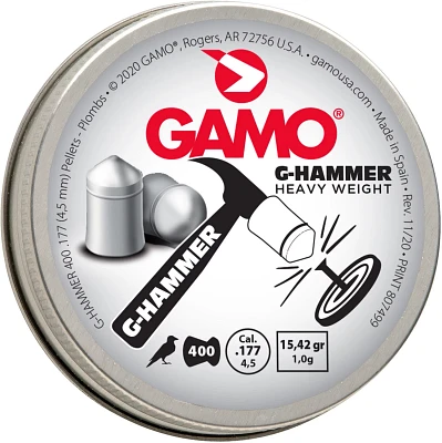 Gamo .177 Caliber G-Hammer Metal Pellets 400-Count                                                                              