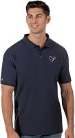 Antigua Men's Houston Texans Legacy Short Sleeve Polo Shirt