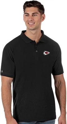 Antigua Men's Kansas City Chiefs Legacy Short Sleeve Polo Shirt