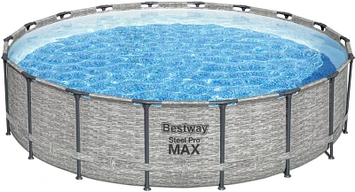 Bestway 48 in H x 18 ft W Steel Pro Max Pool Set                                                                                