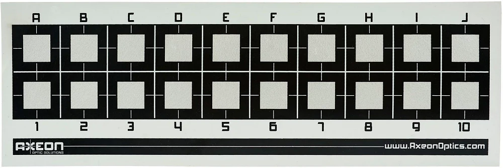 Axeon Optics Absolute Zero Reflective Laser Target Charts 5-Pack                                                                
