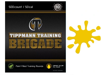 Tippmann Brigade . 50 cal Paintball Training Rounds 500-count                                                                   