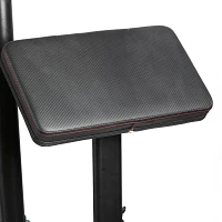 PRCTZ Adjustable Weight Bench with Olympic Squat Rack, Arm and Leg Developer, and Preacher Pad                                  