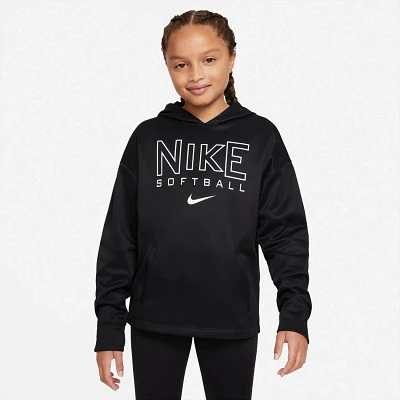 Nike Girls' Therma-FIT Long Sleeve Softball Hoodie