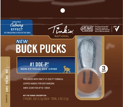 Tink's #1 Doe-P Buck Pucks 3-Pack                                                                                               