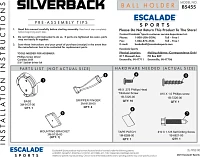 Escalade Sports Silverback Basketball Holder                                                                                    