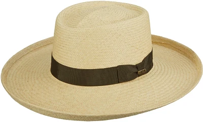 Scala Pronto Men's Hand Woven Panama Gambler Hat