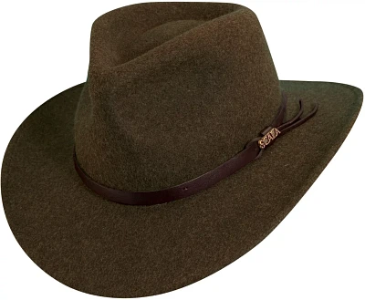 Scala Men's Anchorage Heathered Wool Felt Safari Hat