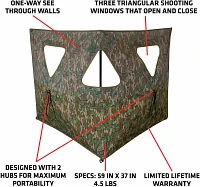 Primos Double Bull SurroundView Mossy Oak Greenleaf Stakeout Blind                                                              
