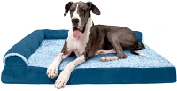 FurHaven Jumbo Plus 2-Tone Faux Fur Pet Dog Bed