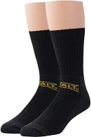 DeWALT Men's Heavyweight Cotton Crew Work Socks 2 Pack                                                                          